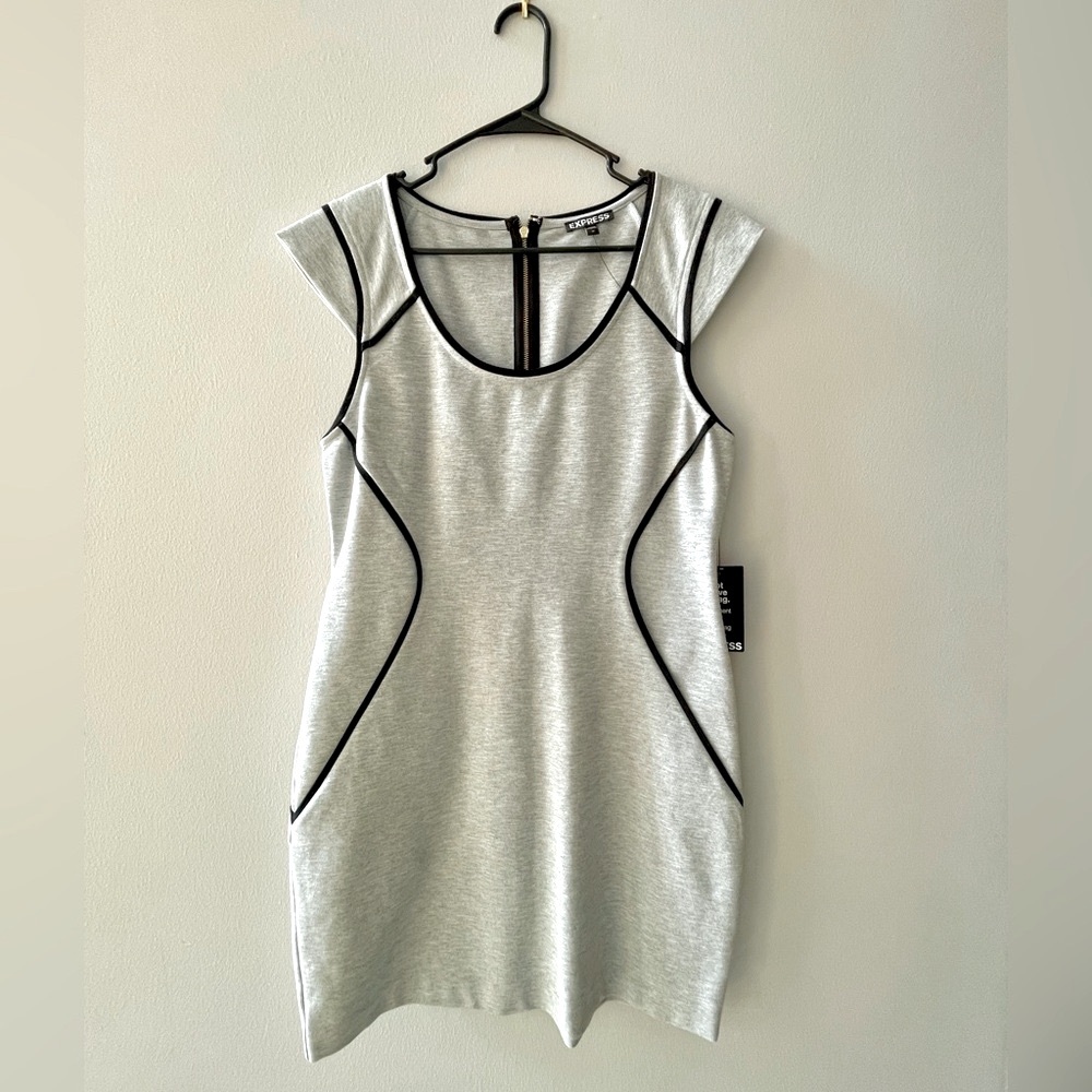 Express Gray and Black Women's Dress